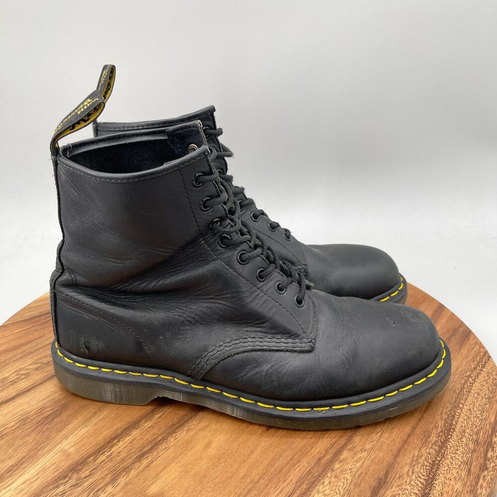 Dr. Martens Noots Mens Size 11 Black Leather Casual Combat